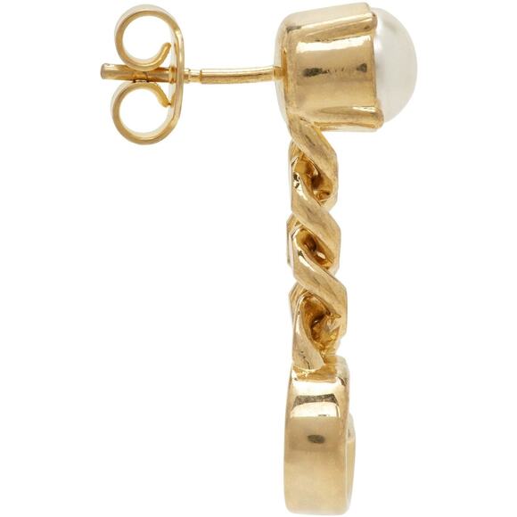 Gucci Gold Pearl Double G Earrings - OS - Picture 2 of 5
